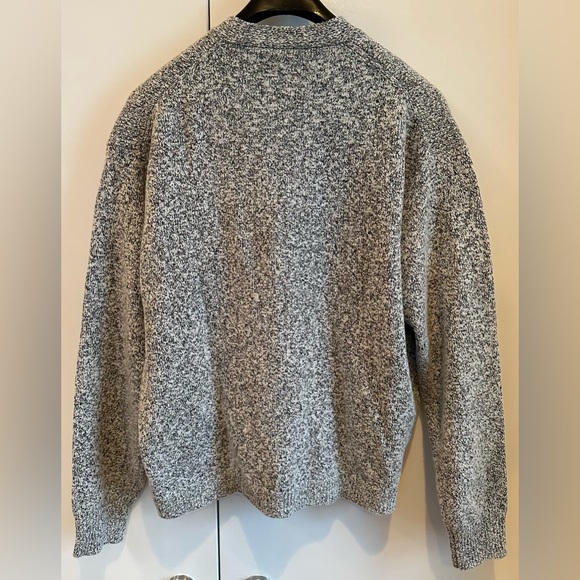 John Elliott Bavel Cardigan Sweater Gray White Multi Sz 5 | XXL - Picture 3 of 6